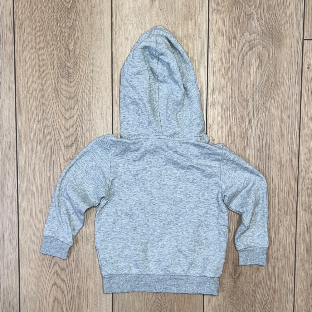 Reversible Superman and Batman Sequence Emblem H&M DC Light Gray Hoodie - Picture 6 of 9